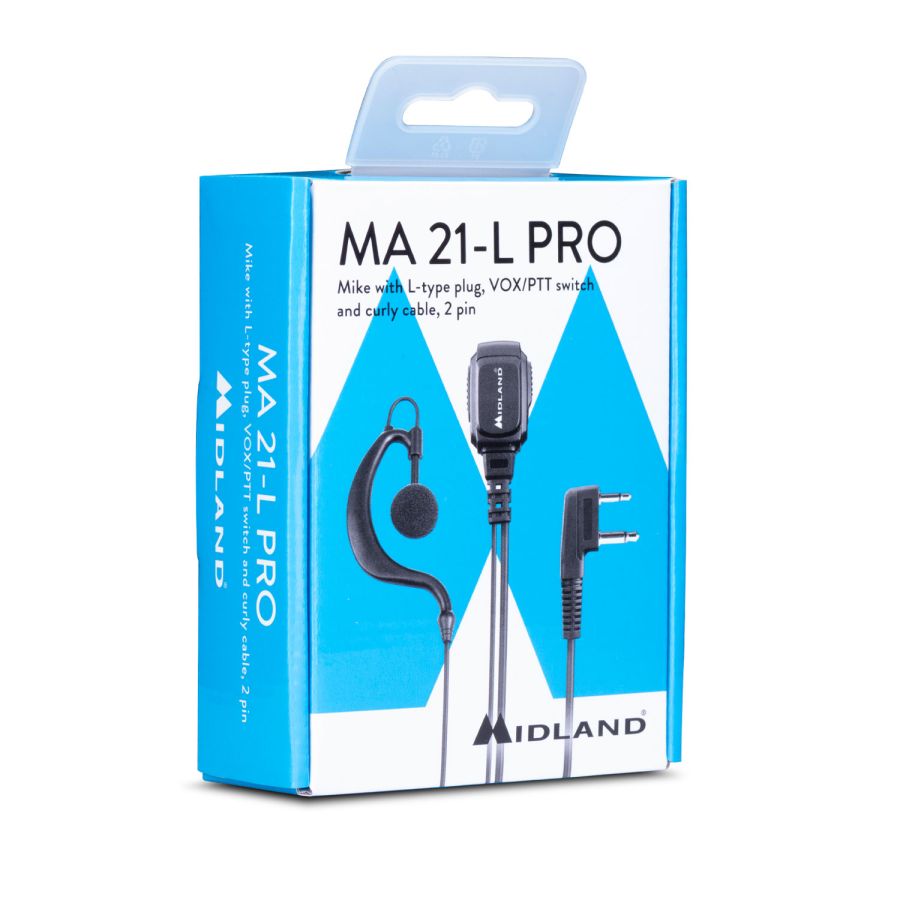 MA21 L Pro Auricolare con Microfono 2 Pin Midland