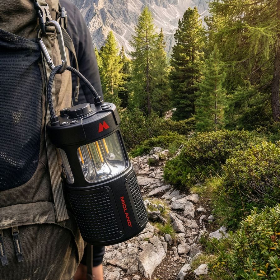 ER LANTERN Lanterna Led con cassa bluetooth