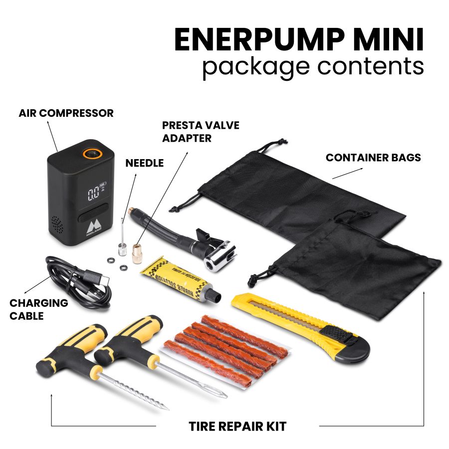 Enerpump Mini - Power bank with air compressor