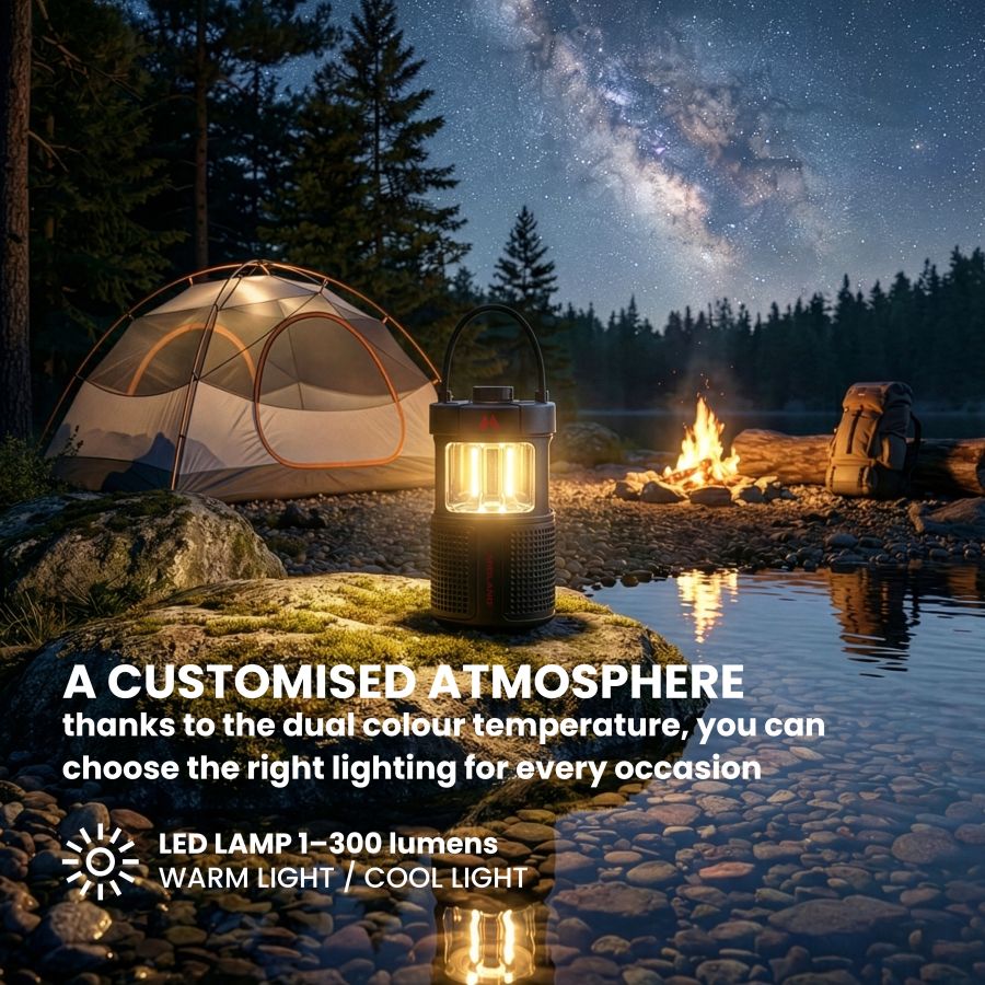 ER LANTERN Lanterna Led con cassa bluetooth