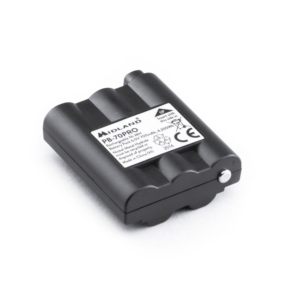 PB70 Batteria Ricaricabile Ni-MH 700mAh per Radio Midland XT70 PRO