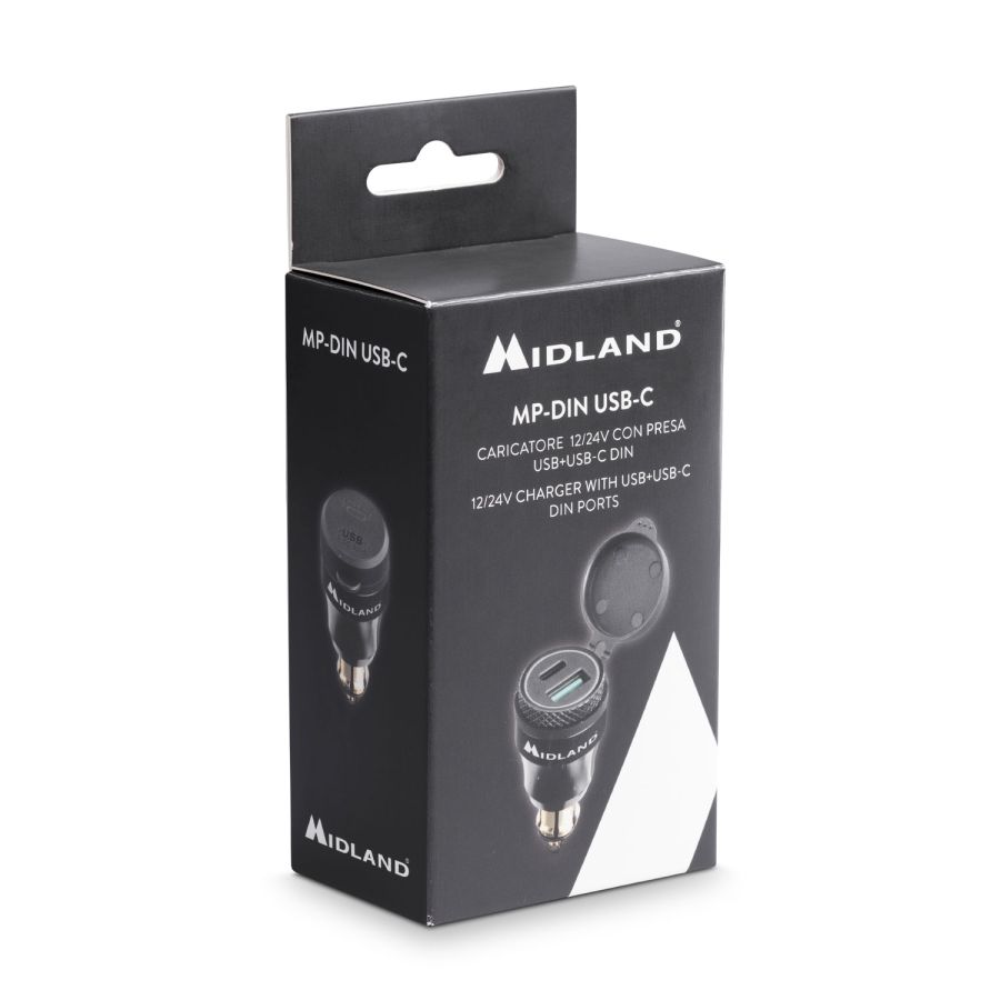 MP-DIN USB-C Alimentatore Midland 