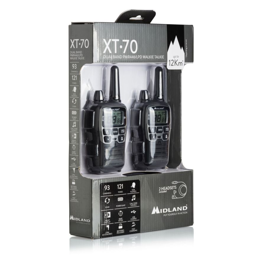 Midland XT70​ Doppio Walkie Talkie