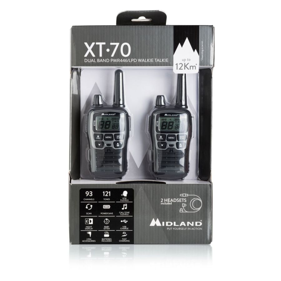 Midland XT70​ Doppio Walkie Talkie