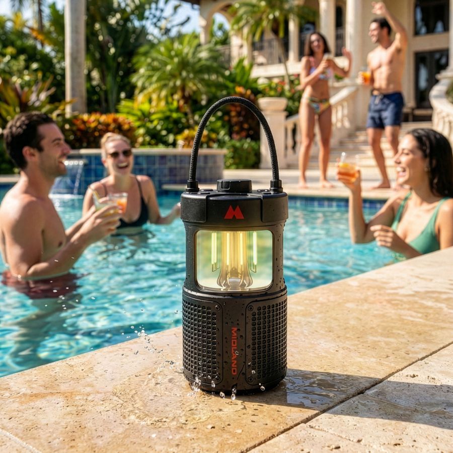 ER LANTERN Lanterna Led con cassa bluetooth