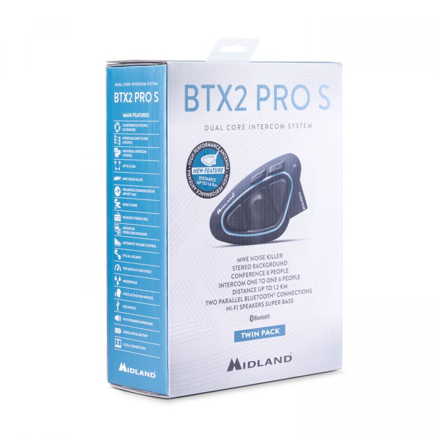 Midland BTX2 Pro S LR Interfono 