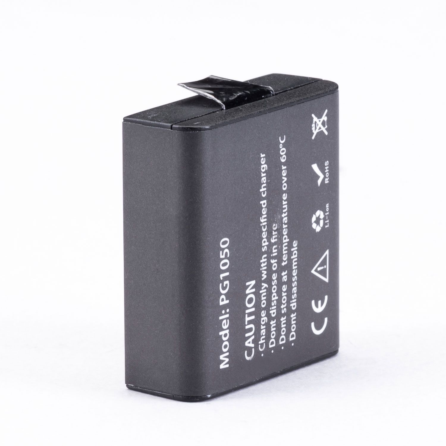 Pacco Batteria Li-Ion 1350 mAh 3,7V per Action Cam Serie H / H+ / H Pro