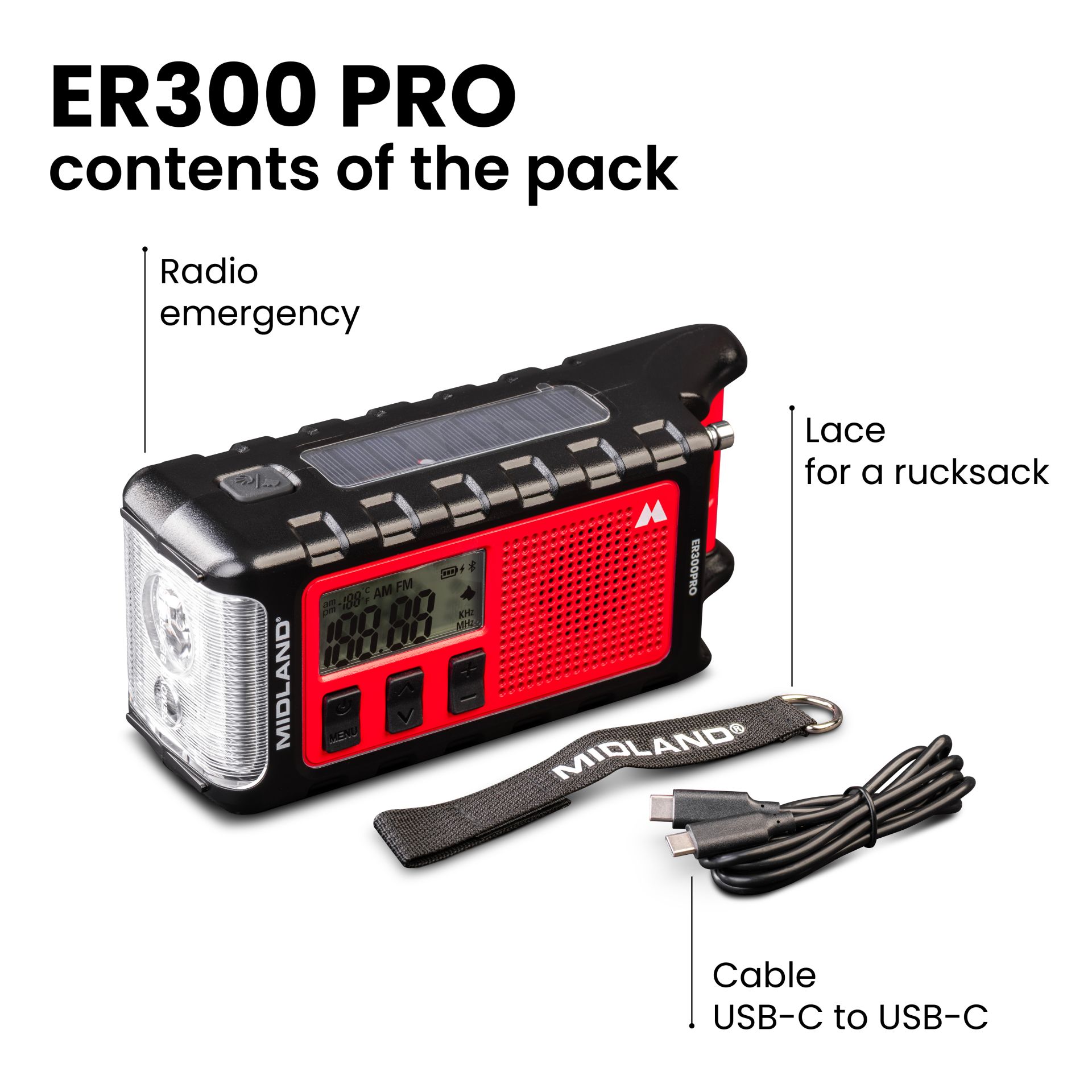ER 300 Pro la Radio d’emergenza Bluetooth