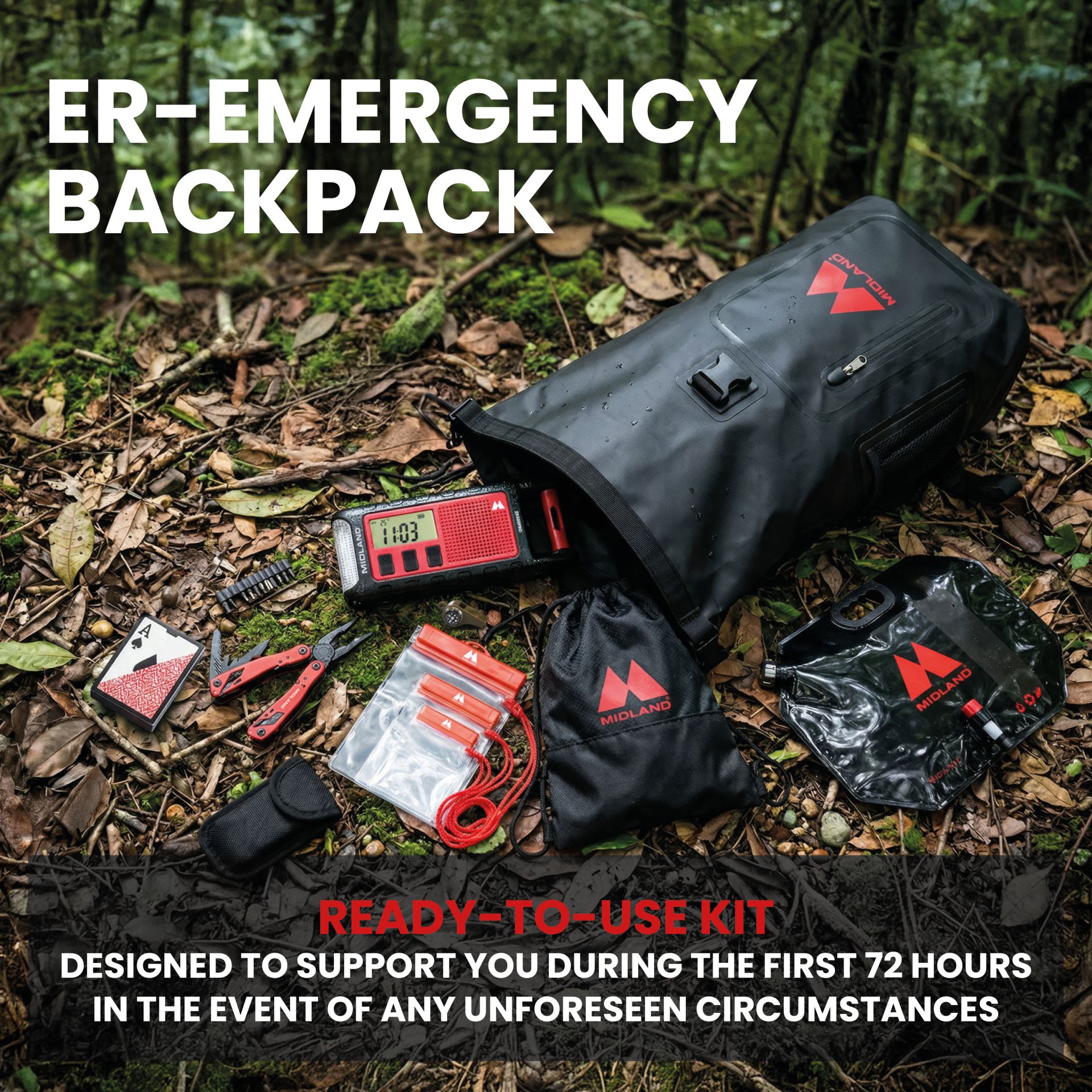 ER EMERGENCY BACKPACK con ER 300 Pro inclusa