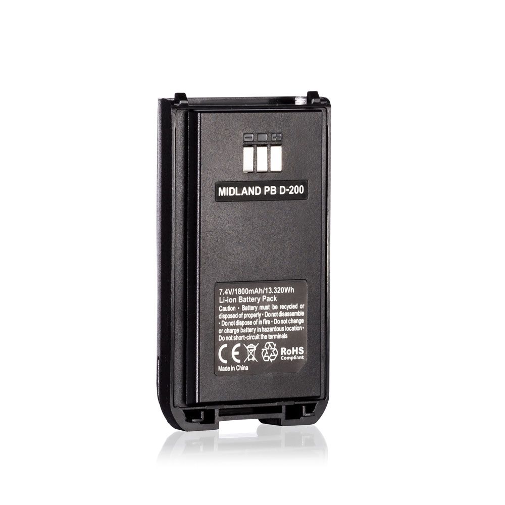 PB D200 Radio Battery Pack Midland 