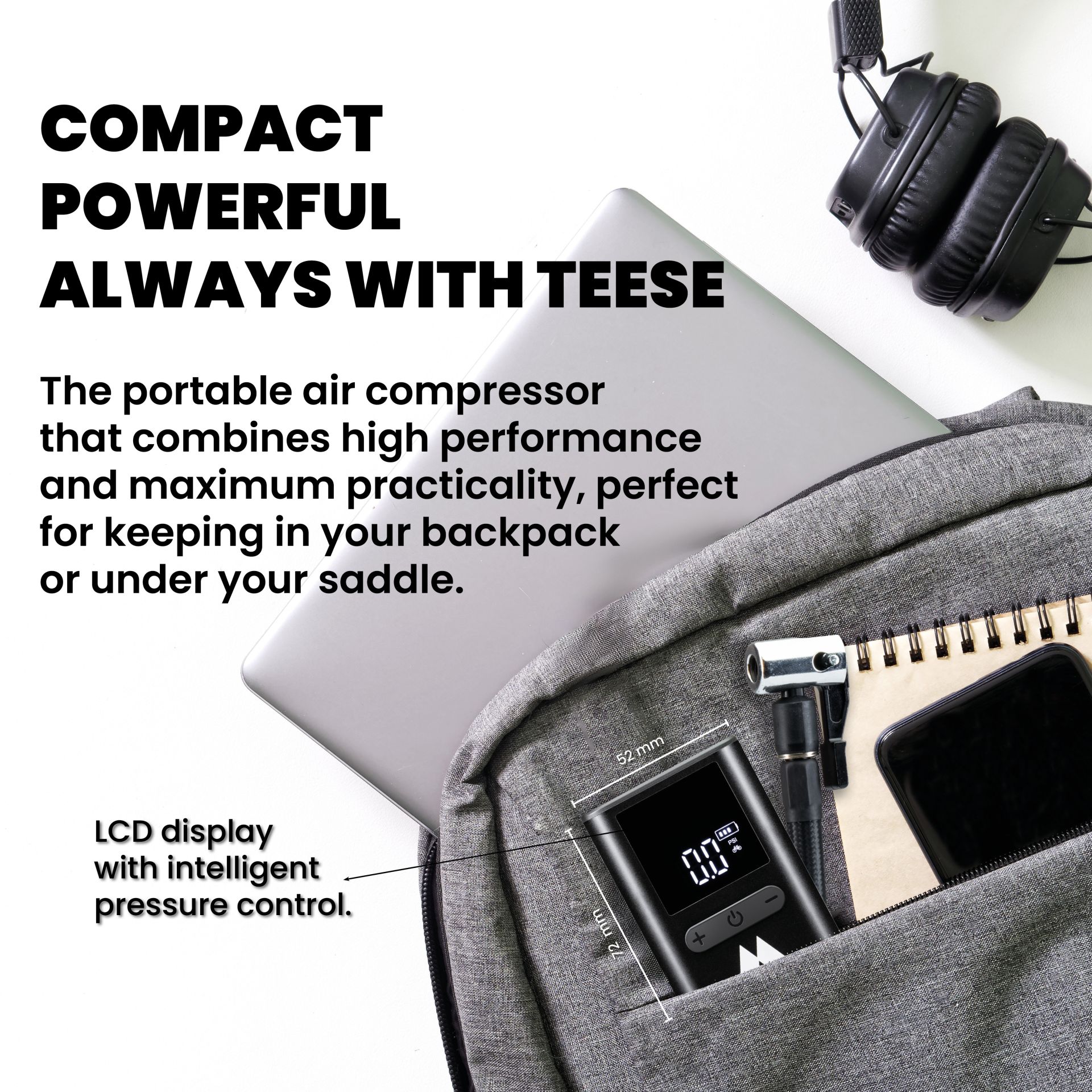Enerpump Mini - Power bank with air compressor