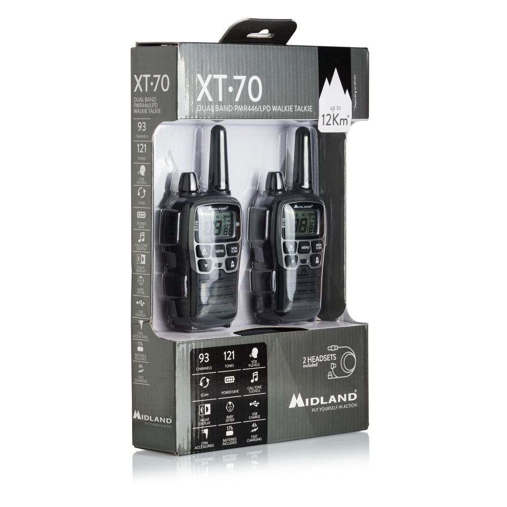 Midland XT70​ Doppio Walkie Talkie