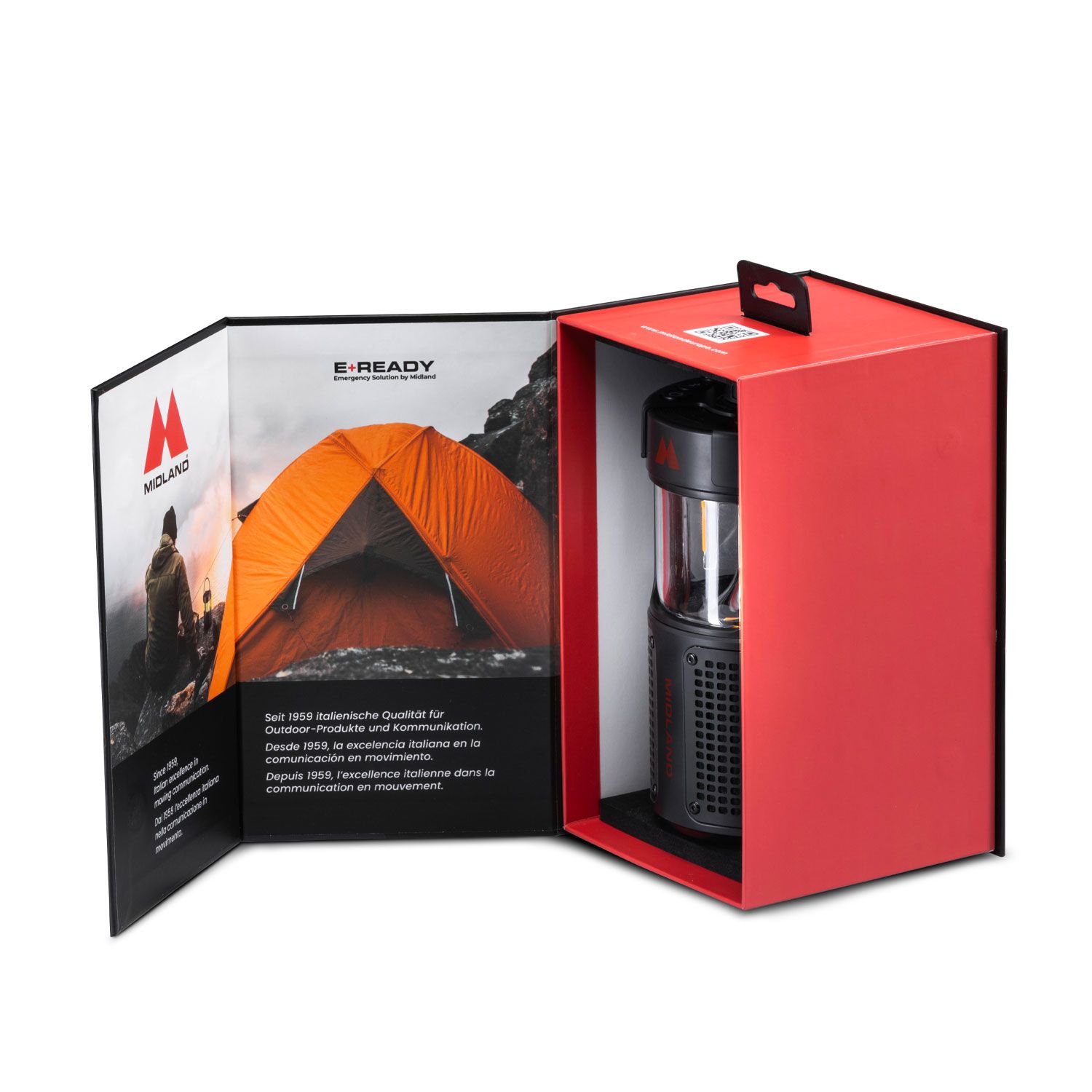 ER LANTERN Lanterna Led con cassa bluetooth