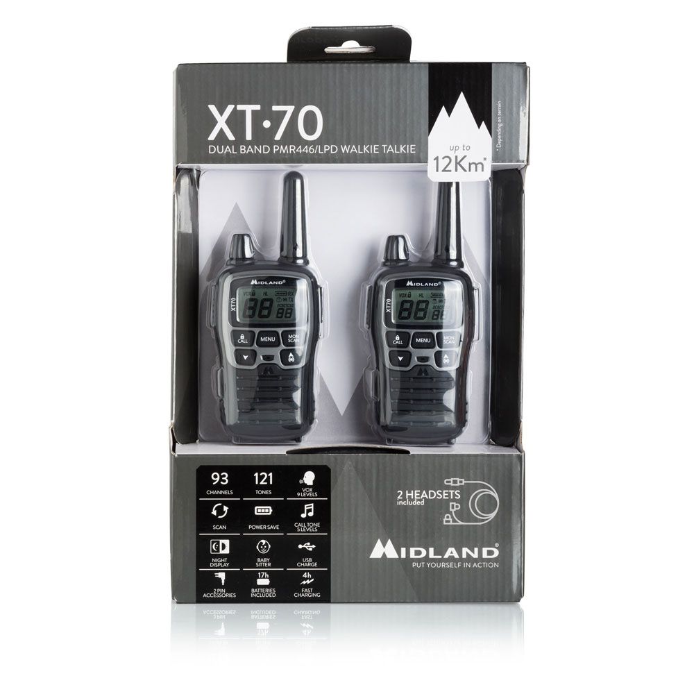 Midland XT70​ Doppio Walkie Talkie
