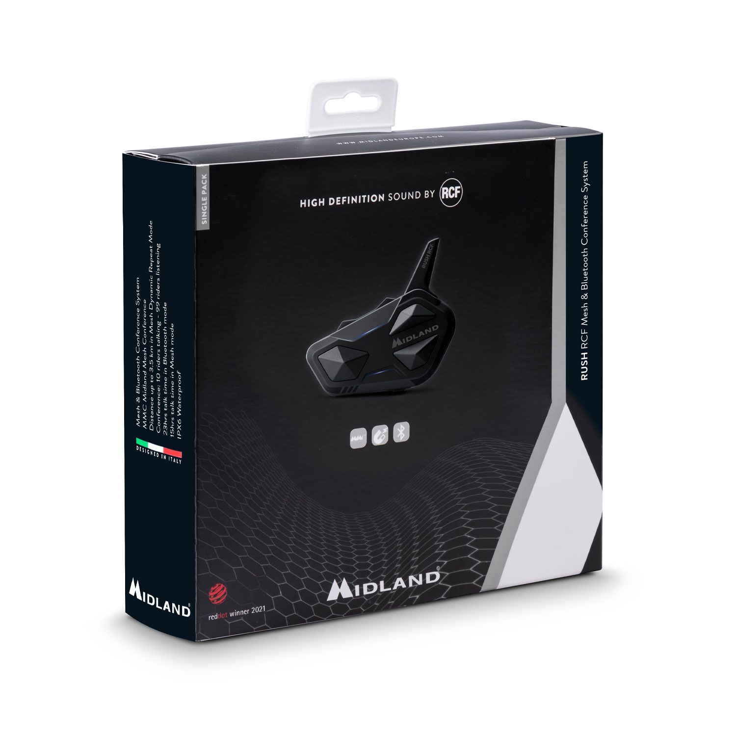 Paar Gegensprechanlage Helm Universal Mesh Bluetooth MIDLAND