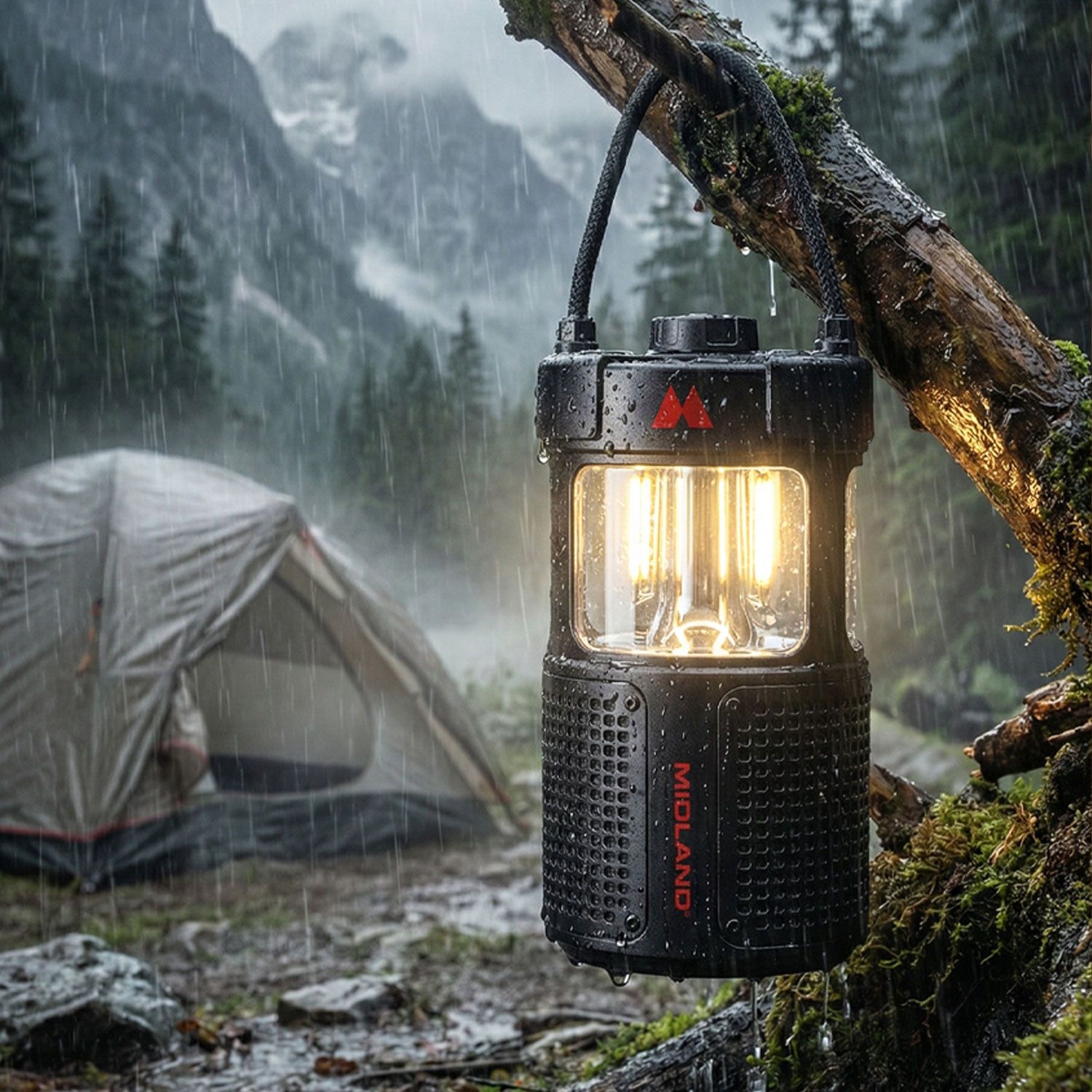 ER LANTERN Lanterna Led con cassa bluetooth