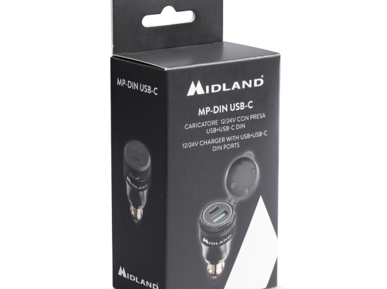 Alimentatore Midland MP-DIN USB-C - Per Moto, Auto E Camper 12/24V - Foto 6